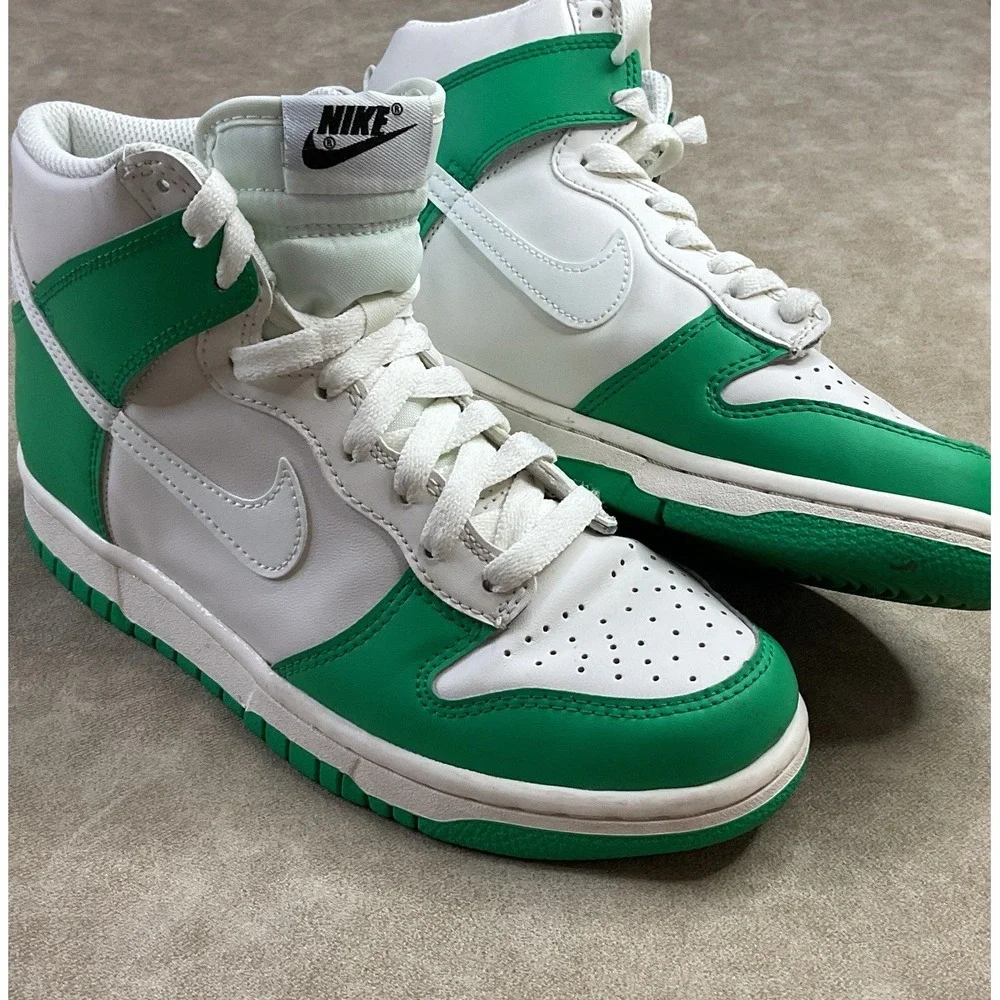 Nike Dunk High GS‎ Youth 5Y Phantom Stadium Green White Basketball Shoes DB2179